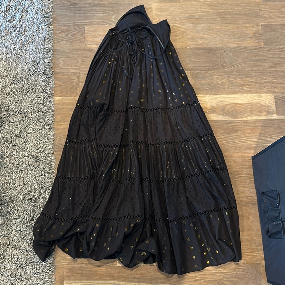 PQ Swimwear Biarritz Low Back Maxi Dress in Night